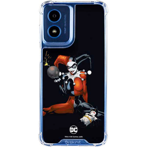 DC Comics Harley Quinn Playfull Pose Moto G 5G (2024) Clear Case
